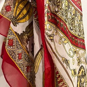 Beautiful Vintage Scarf with Dragon Detail